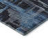 5' X 8' Black And Blue Abstract Washable Area Rug With UV Protection