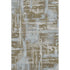 5' X 8' Brown And Beige Abstract Washable Area Rug With UV Protection