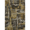 8' X 10' Coffee And Gray Abstract Washable Area Rug With UV Protection