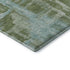 5' X 8' Fern Green And Sky Blue Abstract Washable Area Rug With UV Protection