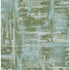 5' X 8' Fern Green And Sky Blue Abstract Washable Area Rug With UV Protection
