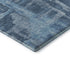 9' X 12' Denim Blue And Sky Blue Abstract Washable Area Rug With UV Protection