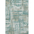 8' X 10' Teal And Taupe Abstract Washable Area Rug With UV Protection