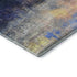 5' X 8' Blue And Pink Abstract Washable Area Rug With UV Protection