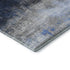 9' X 12' Navy Blue And Ivory Abstract Washable Area Rug With UV Protection