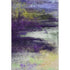 9' X 12' Purple And Lime Green Abstract Washable Area Rug With UV Protection