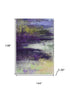 9' X 12' Purple And Lime Green Abstract Washable Area Rug With UV Protection