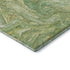 9' X 12' Green And Gold Abstract Washable Area Rug With UV Protection
