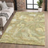 9' X 12' Gold And Beige Abstract Washable Area Rug With UV Protection