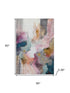 5' X 8' Blush And Ivory Abstract Washable Area Rug With UV Protection
