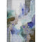 8' X 10' Brown And Teal Abstract Washable Area Rug With UV Protection