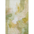 5' X 8' Fern Green And Ivory Abstract Washable Area Rug With UV Protection