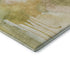 5' X 8' Fern Green And Ivory Abstract Washable Area Rug With UV Protection