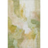 5' X 8' Fern Green And Ivory Abstract Washable Area Rug With UV Protection