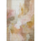 5' X 8' Mauve And Copper Abstract Washable Area Rug With UV Protection