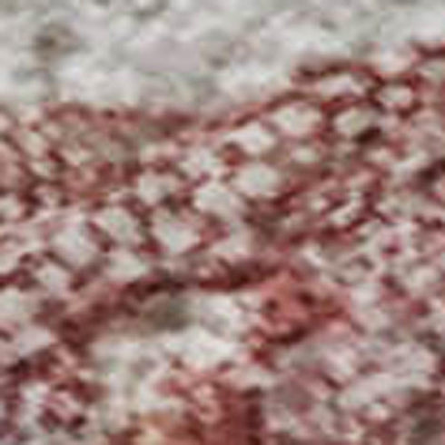8' X 10' Pink And Ivory Abstract Washable Area Rug With UV Protection