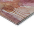 8' X 10' Pink And Ivory Abstract Washable Area Rug With UV Protection