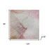8' X 10' Pink And Ivory Abstract Washable Area Rug With UV Protection