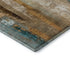 8' X 10' Beige And Teal Abstract Washable Area Rug With UV Protection