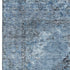 5' X 8' Denim Blue And Gray Medallion Washable Area Rug With UV Protection