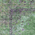 5' X 8' Lime Green And Purple Medallion Washable Area Rug With UV Protection