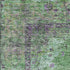 8' X 10' Lime Green And Purple Medallion Washable Area Rug With UV Protection