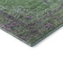 8' X 10' Lime Green And Purple Medallion Washable Area Rug With UV Protection