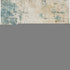 8' X 10' Ivory And Teal Abstract Washable Area Rug With UV Protection