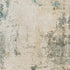 8' X 10' Ivory And Teal Abstract Washable Area Rug With UV Protection