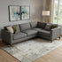 8' X 10' Pewter And Ivory Abstract Washable Area Rug With UV Protection