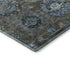 5' X 8' Brown And Blue Medallion Washable Area Rug With UV Protection
