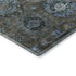 8' X 10' Brown And Blue Medallion Washable Area Rug With UV Protection