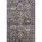 5' X 8' Eggplant And Green Medallion Washable Area Rug With UV Protection