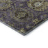 9' X 12' Eggplant And Green Medallion Washable Area Rug With UV Protection