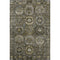 5' X 8' Coffee And Charcoal Medallion Washable Area Rug With UV Protection