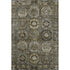 5' X 8' Coffee And Charcoal Medallion Washable Area Rug With UV Protection