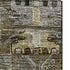 5' X 8' Coffee And Charcoal Medallion Washable Area Rug With UV Protection