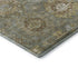 8' Sage And Beige Medallion Washable Round Rug With UV Protection
