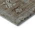 5' X 8' Brown And Gray Oriental Washable Area Rug With UV Protection