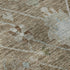 5' X 8' Brown And Gray Oriental Washable Area Rug With UV Protection