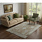 5' X 8' Brown And Gray Oriental Washable Area Rug With UV Protection