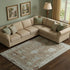 8' X 10' Brown And Gray Oriental Washable Area Rug With UV Protection