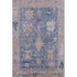 5' X 8' Blue And Purple Oriental Washable Area Rug With UV Protection