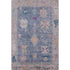 5' X 8' Blue And Purple Oriental Washable Area Rug With UV Protection