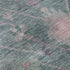 8' Green And Purple Oriental Washable Round Rug With UV Protection