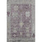 5' X 8' Merlot And Gray Oriental Washable Area Rug With UV Protection