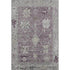 5' X 8' Merlot And Gray Oriental Washable Area Rug With UV Protection