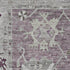 5' X 8' Merlot And Gray Oriental Washable Area Rug With UV Protection