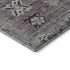 5' X 8' Merlot And Gray Oriental Washable Area Rug With UV Protection