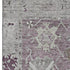 5' X 8' Merlot And Gray Oriental Washable Area Rug With UV Protection
